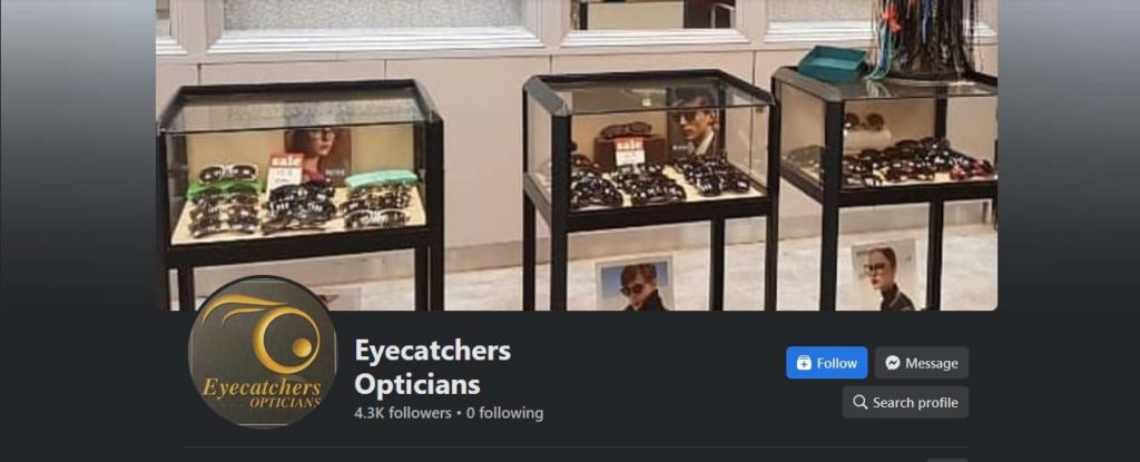 Eyecatchers Opticians Homepage