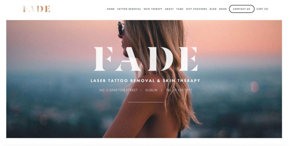 Fade Homepage