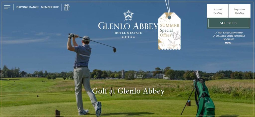 Glenlo Abbey Golf Club Homepage