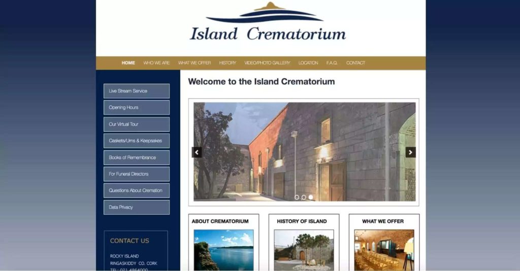 Island Crematorium Homepage