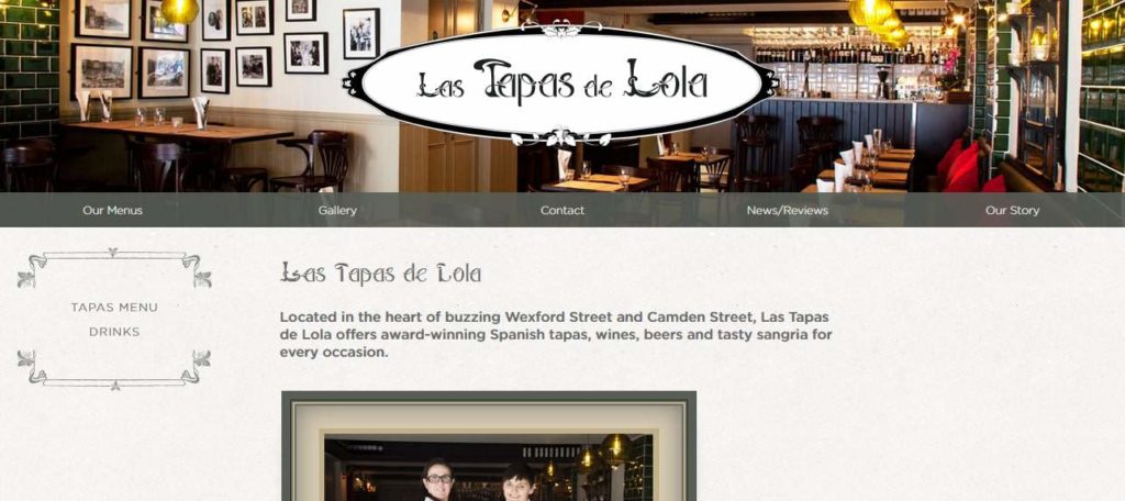 Las tapas de Lola Homepage