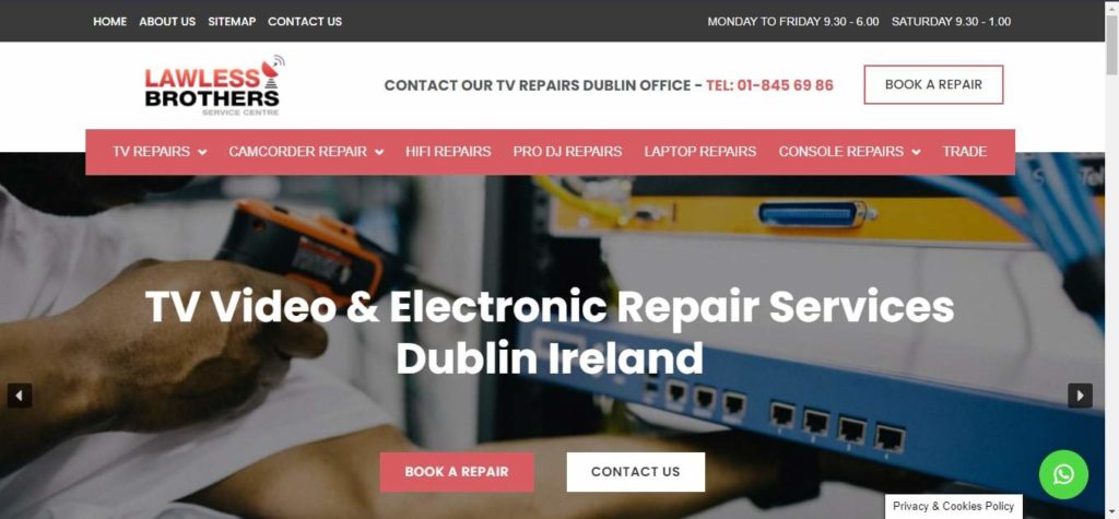 Lawless Brothers Service Centre Homepage