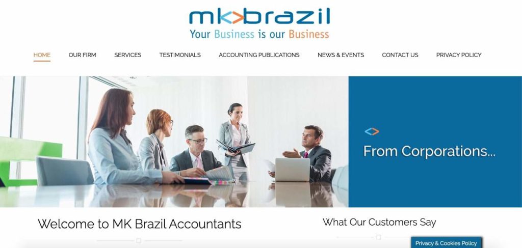MK Brazil Accountants Homepage
