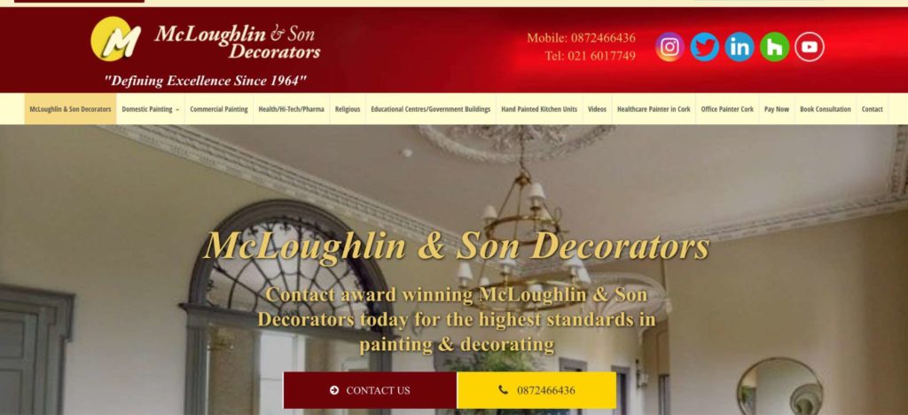 McLoughlin & Son Decorators Homepage