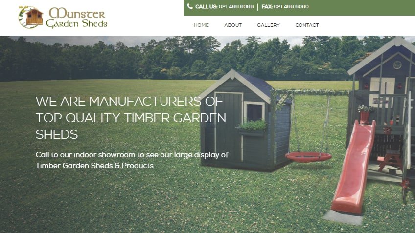 Munster Garden Sheds Homepage