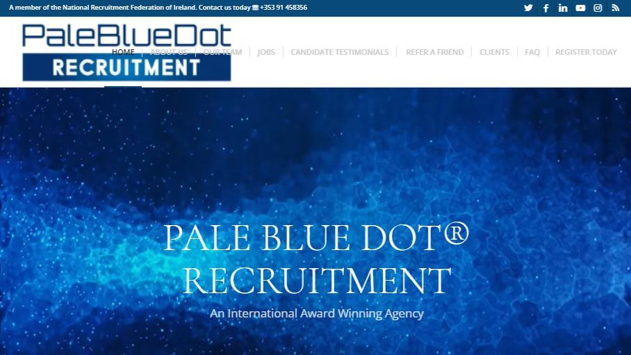 Pale Blue Dot® Recruitment Limited Homepage