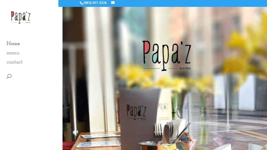 Papa'z Bistro Homepage