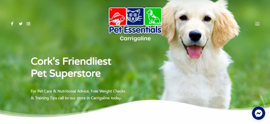 Pet Essentials Homepage