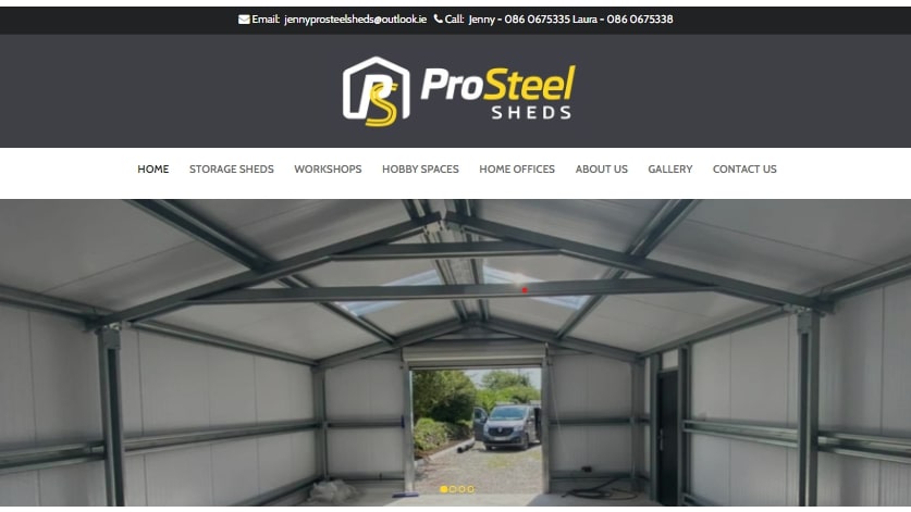 Pro Steel Sheds Homepage