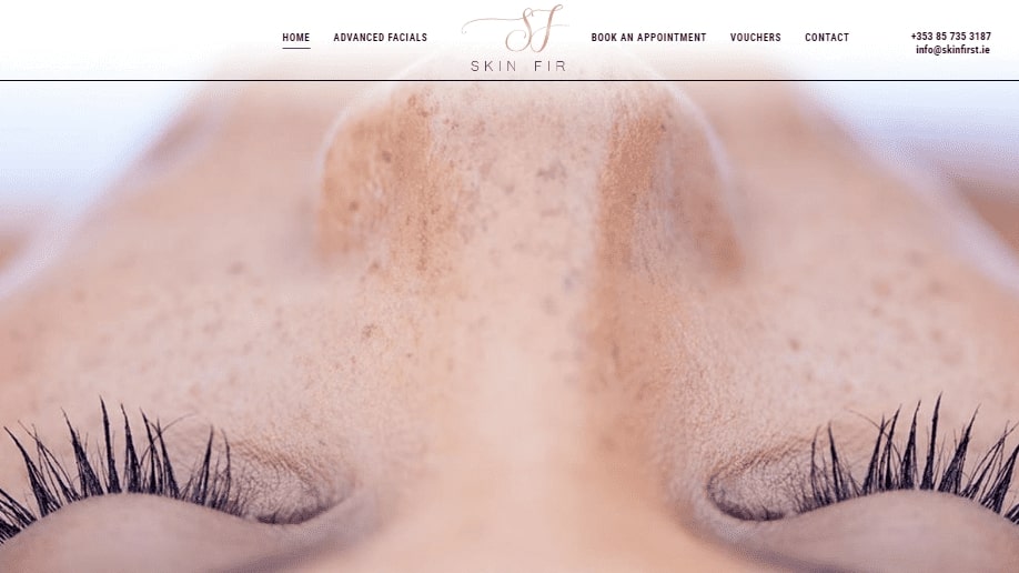 Skin First Beauty Clinic Homepage
