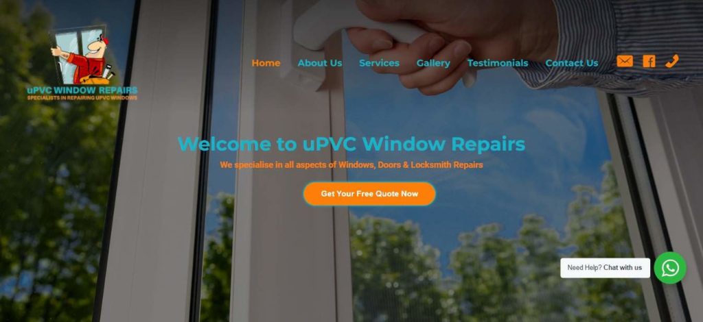 UPVC Window Repairs Homepage