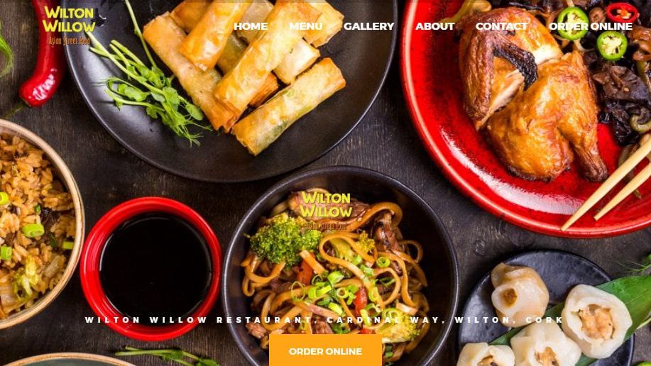 Wilton Willow Restaurant Homepage