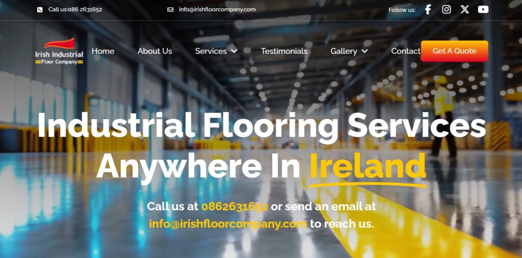Irish Industrial Floor Company homepage