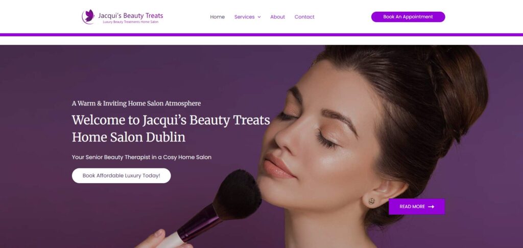 jacquis beauty treats homepage