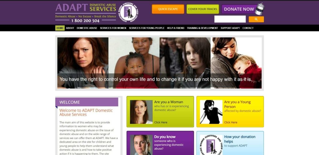 ADAPT Domestic Abuse Services Homepage