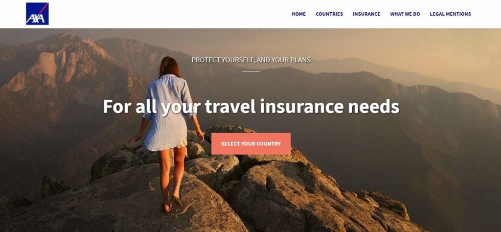AXA Insurance Homepage
