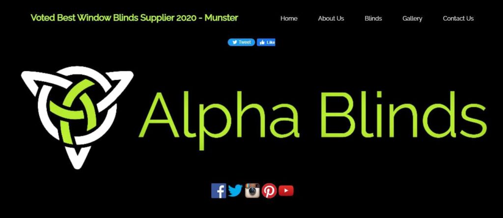 Alpha Blinds Homepage
