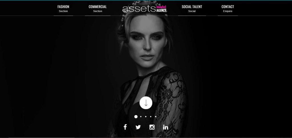 Assets Model Agency Homepage