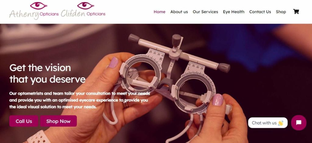 Athenry Opticians Homepage