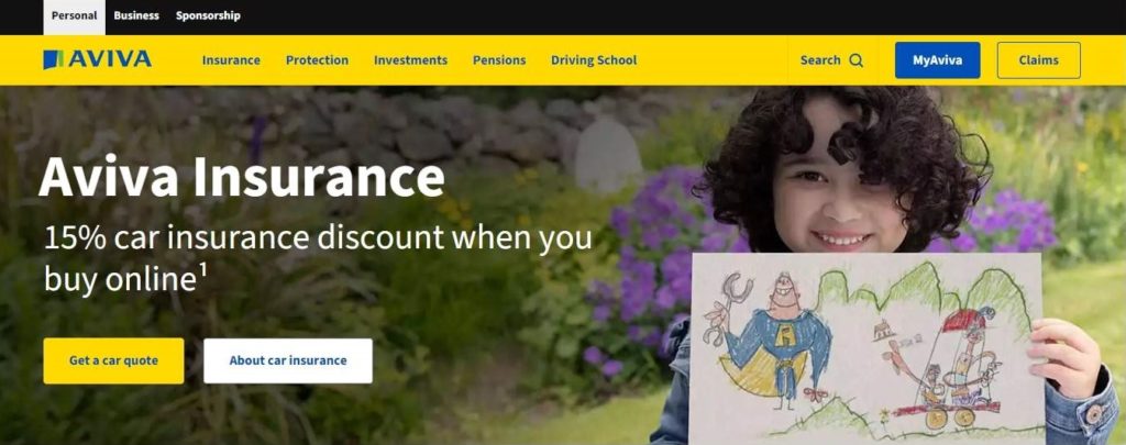 Aviva Insurance Ireland Homepage
