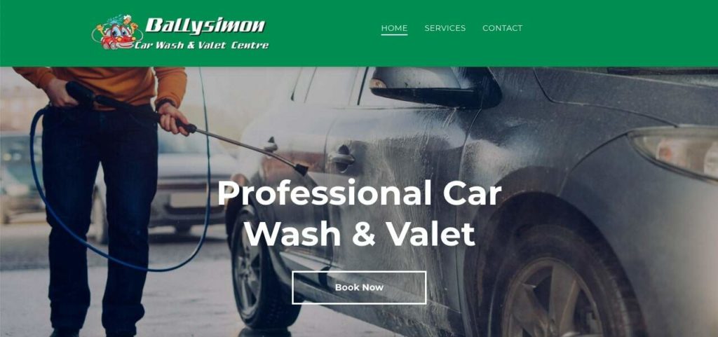 Ballysimon Car Wash Homepage