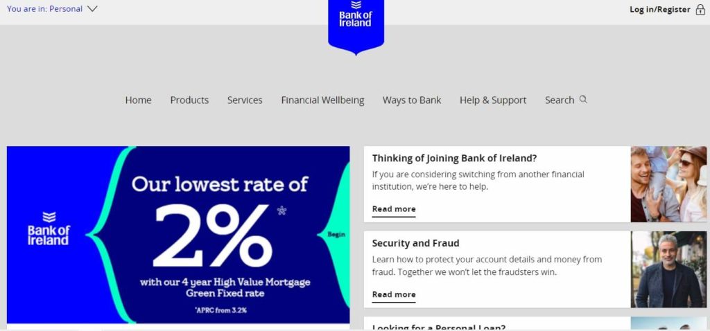 Bank of Ireland Homepage
