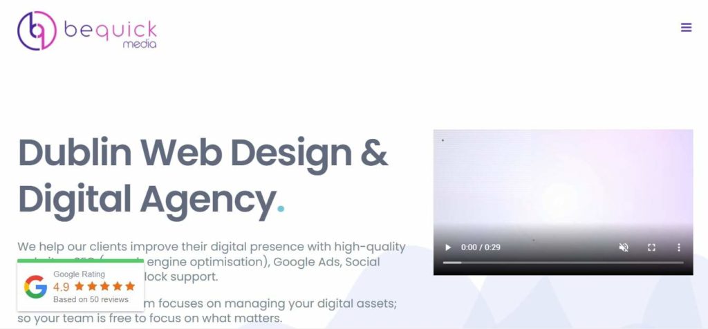 BeQuick Media Homepage