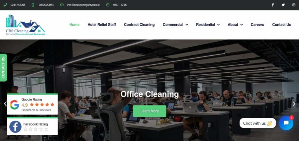 CRS Cleaning Services Homepage