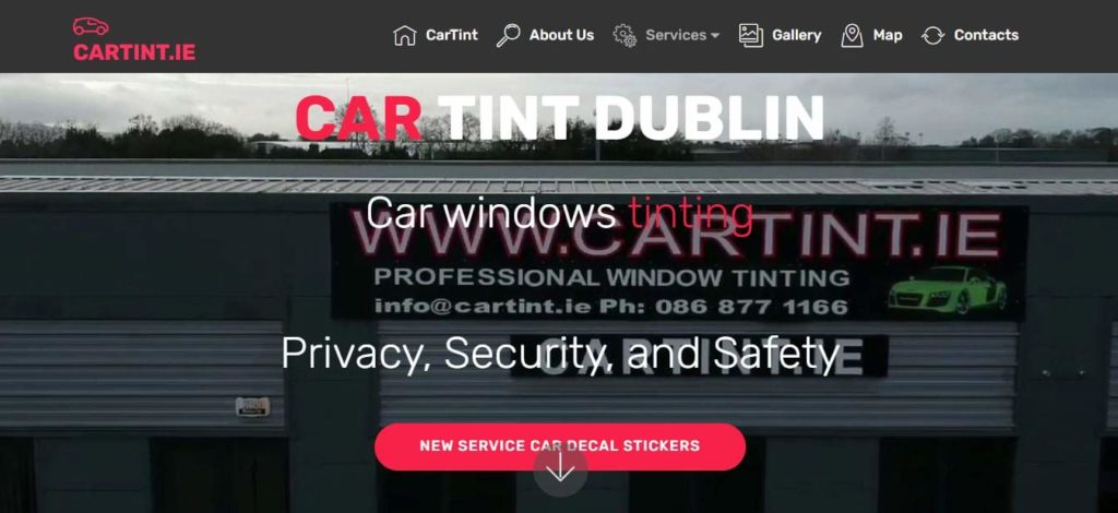 Cartint.ie Homepage