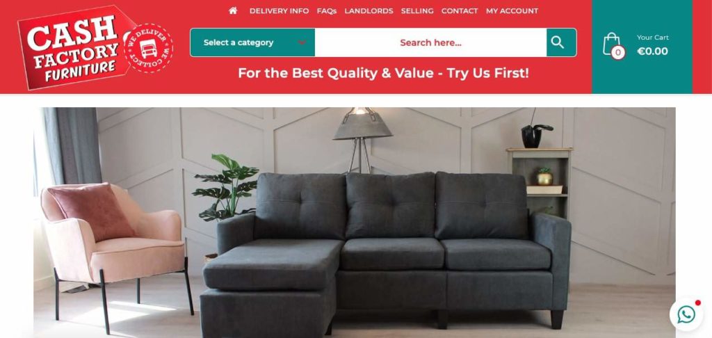 Cash Factory Furniture Homepage