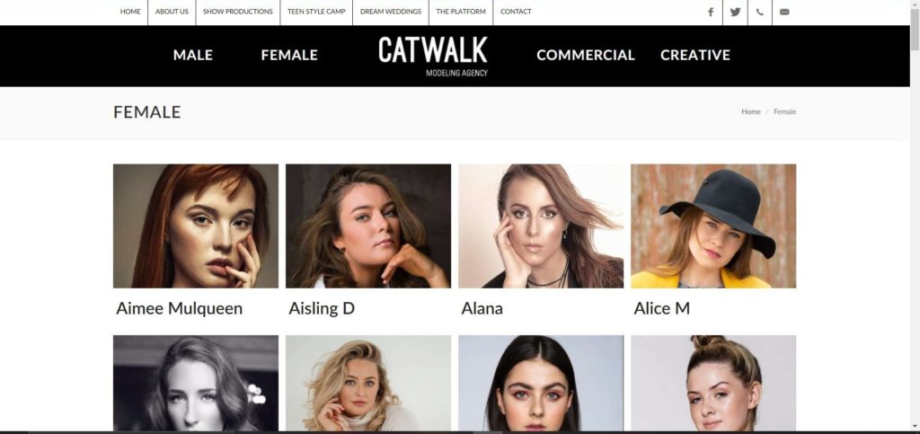 Catwalk Models Homepage