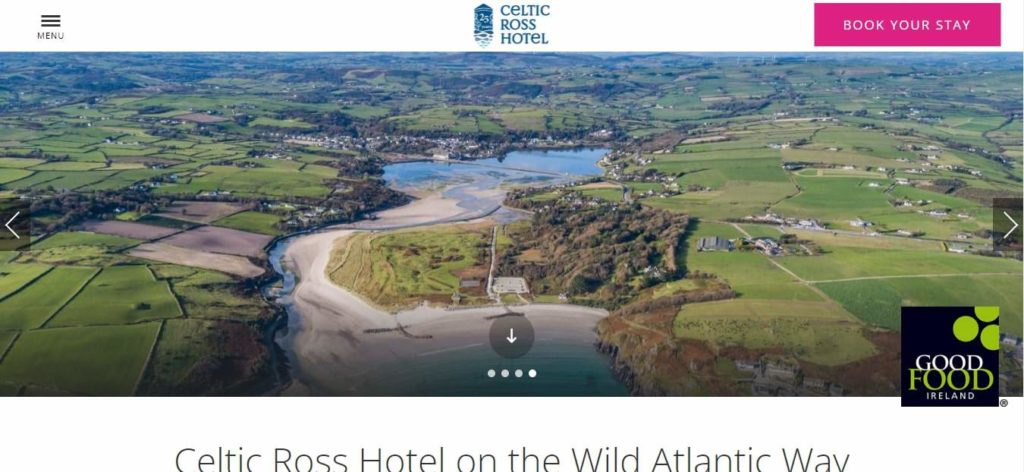 Celtic Ross Hotel Homepage