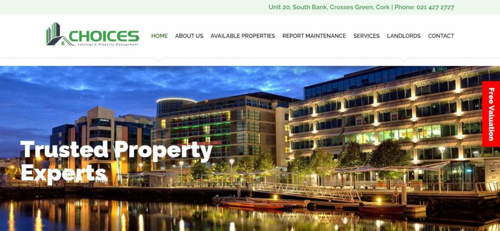 Choices Property Management Homepage