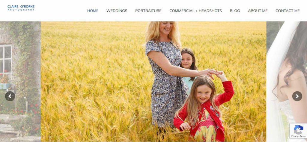 Claire O'Rorke Photography Homepage