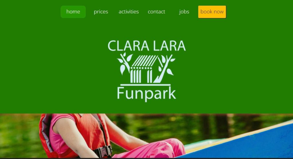 Clara Lara FunPark Homepage