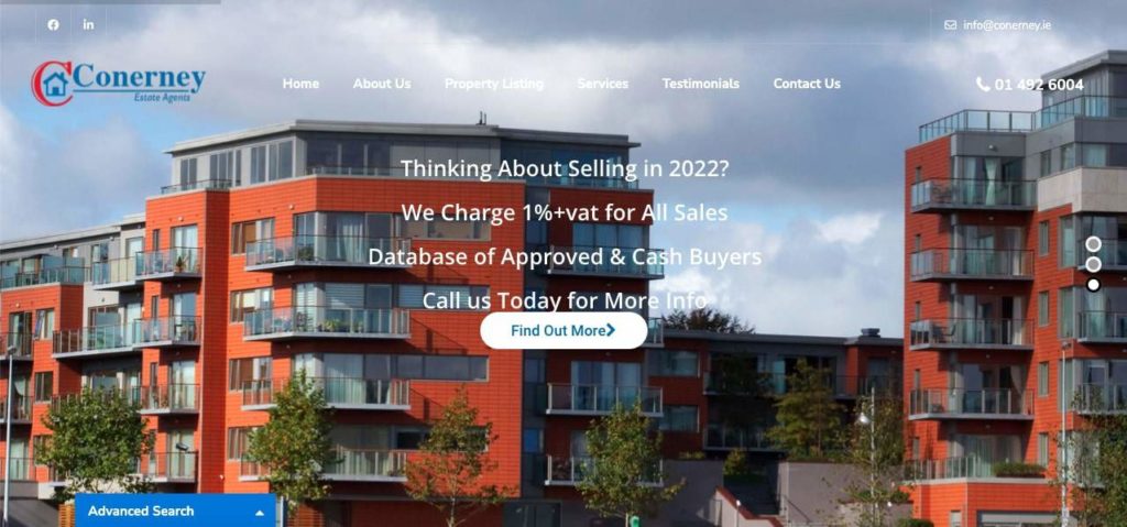 Conerney Estate Agents Homepage