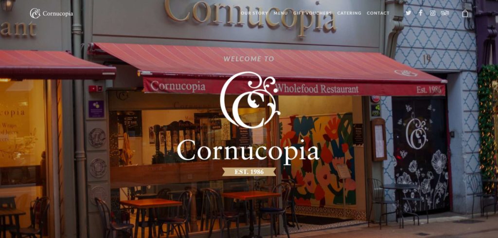 Cornucopia Wholefoods Restaurant Homepage