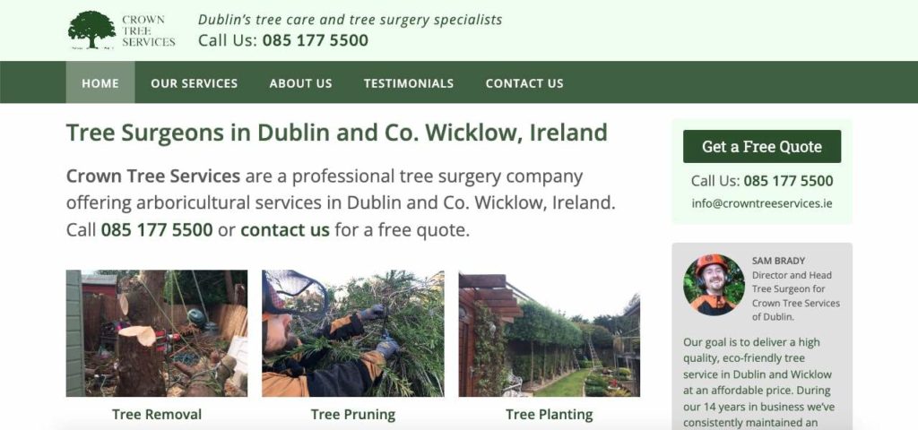 Crown Tree Services Homepage
