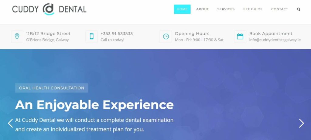 Cuddy Dental Homepage