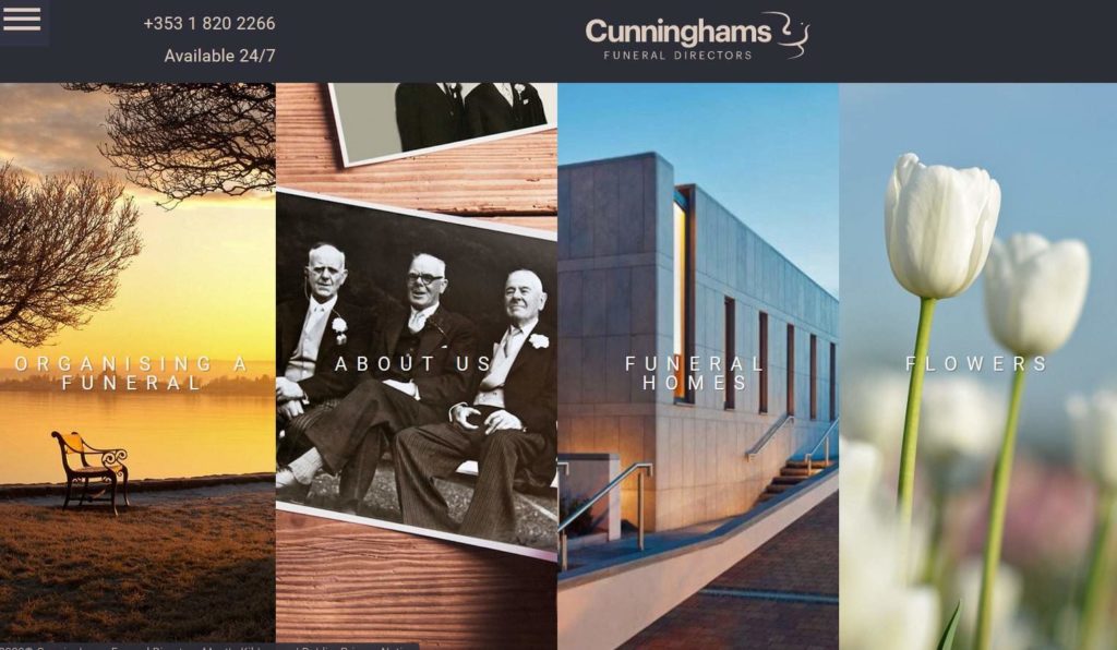 Cunninghams Funeral Directors Homepage