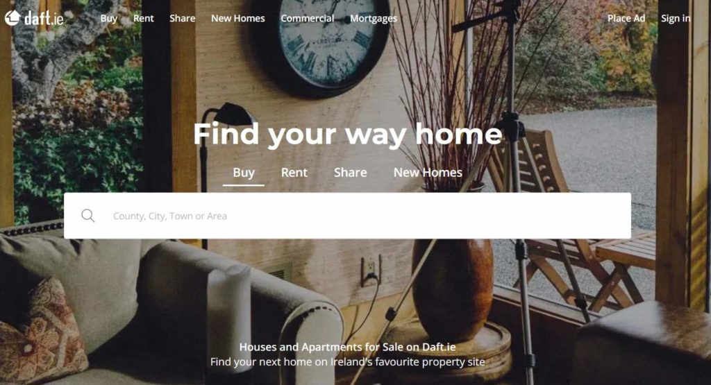 Daft.ie Homepage