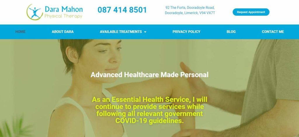 Dara Mahon Physical Therapy HomepageDara Mahon Physical Therapy Homepage
