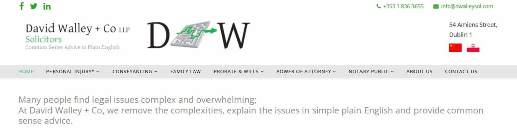 David Walley & Co Solicitors Homepage