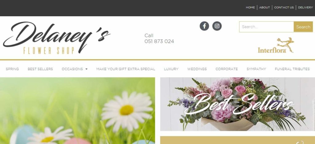 Delaney's Flower Shop Homepage