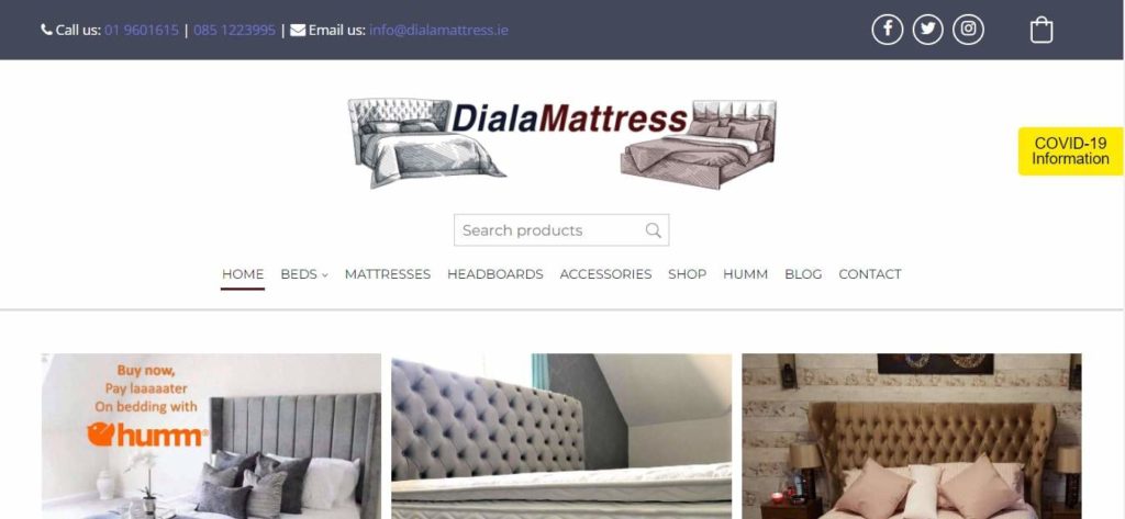 Diala Mattress Homepage