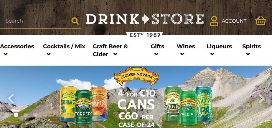 DrinkStore Homepage