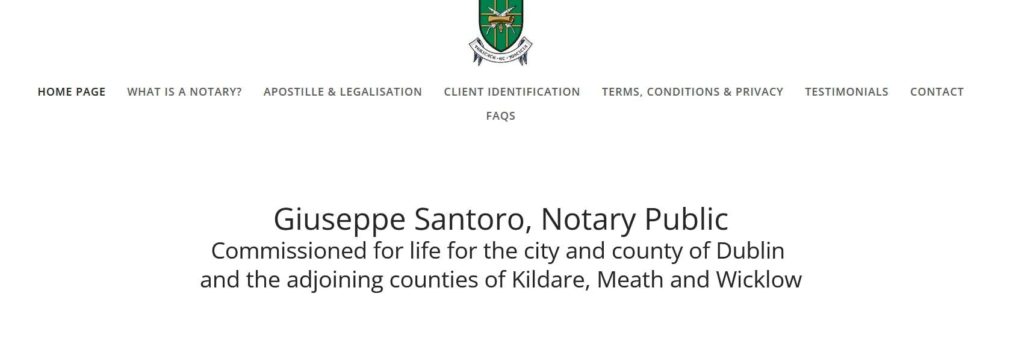Dublin 2 Notary Homepage