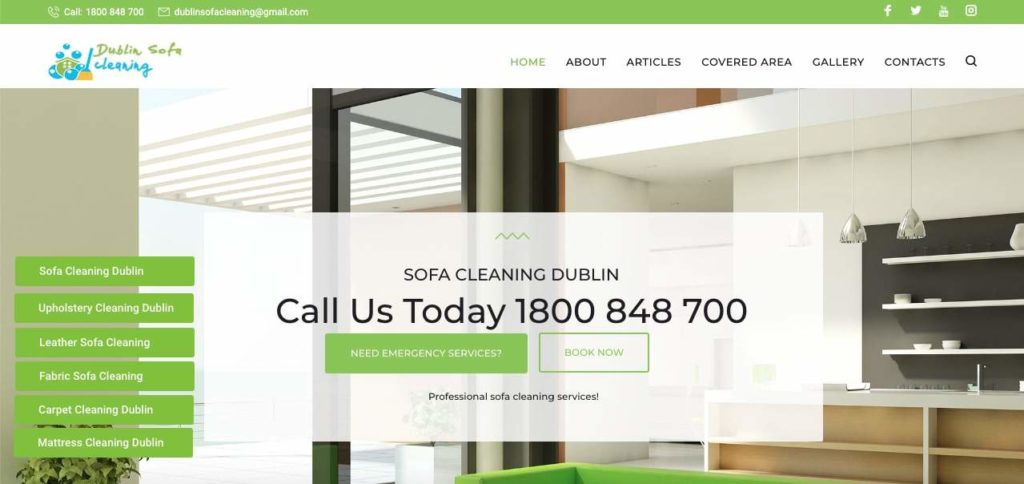 Dublin Sofa Cleaning Homepage