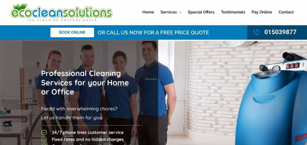 Eco Clean Solutions Homepage