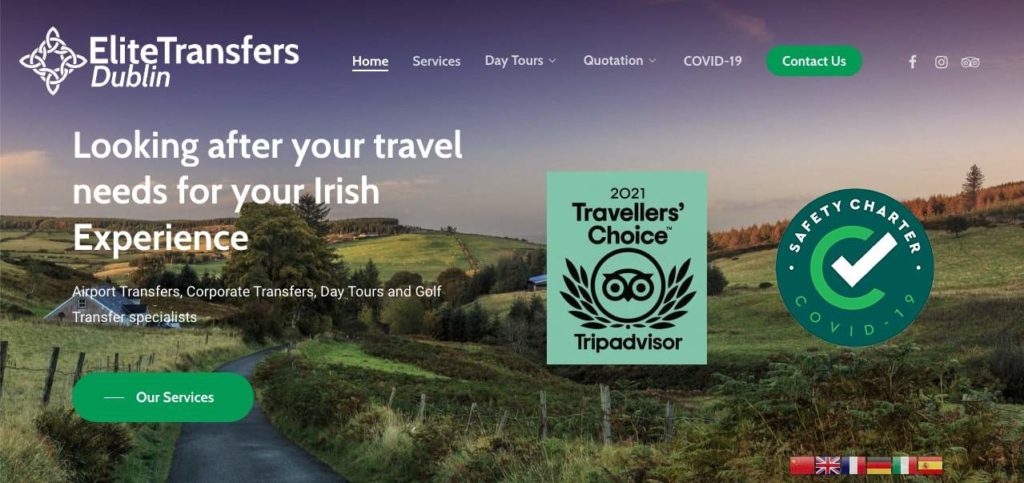 Elite Transfers Dublin Homepage
